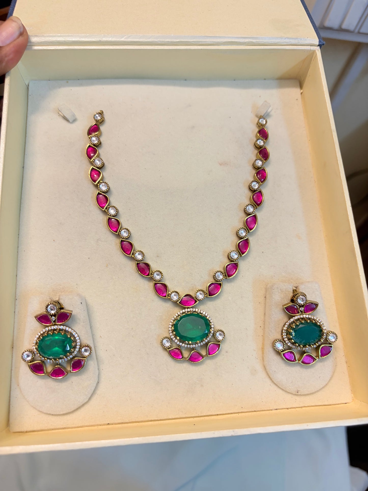 Polki Kundan jadau necklace set premium quality