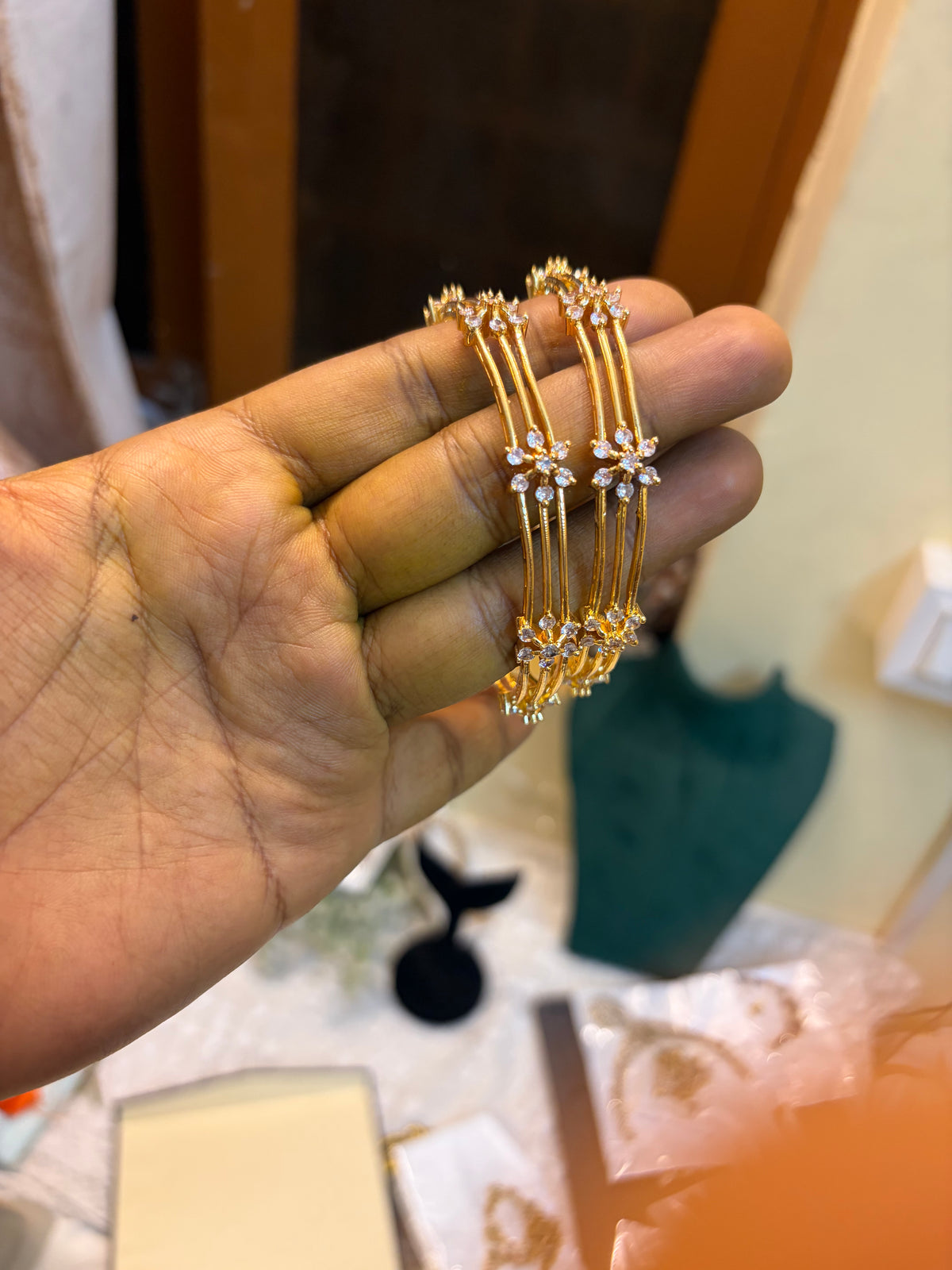 AD stones kada bangles
