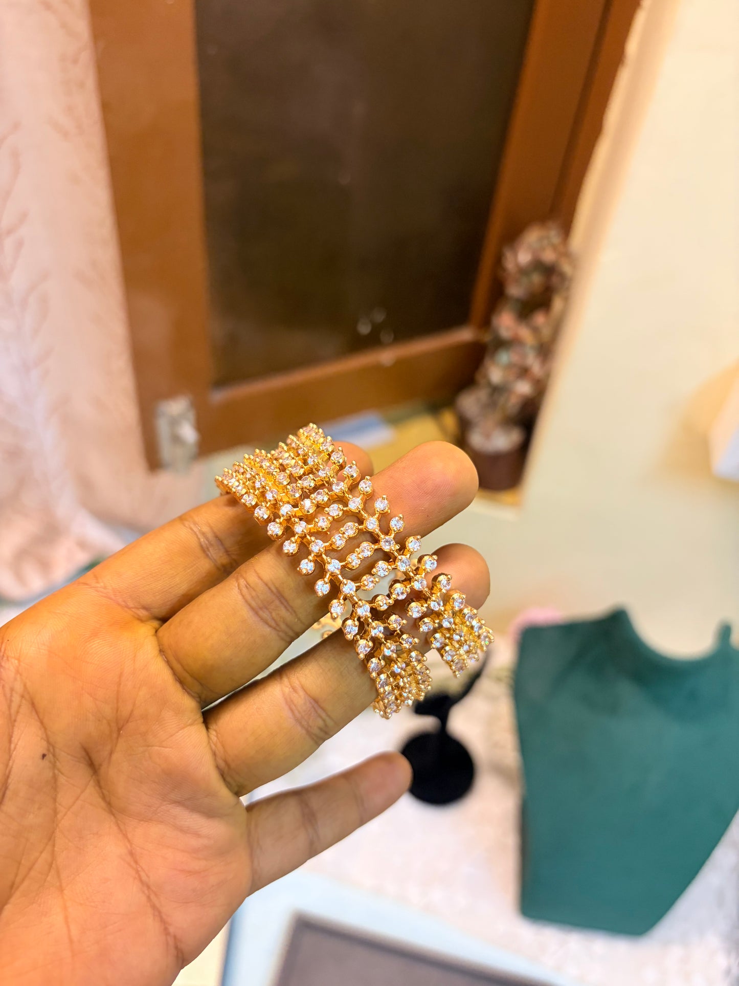 Diamond alike kada bangle