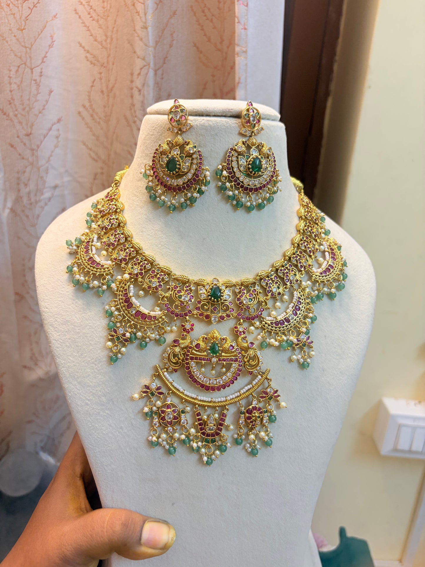 Heritage kemp stones jadau Kundan choker set