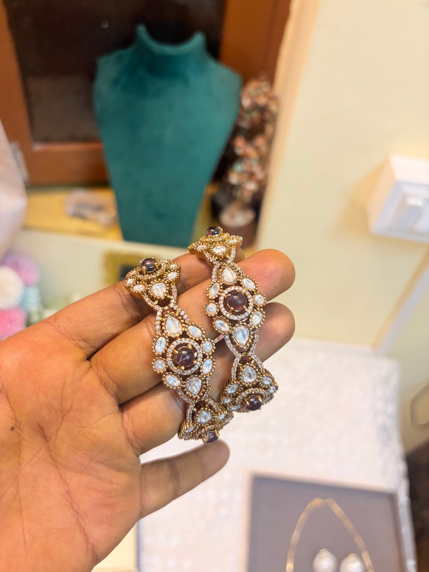 Polki Kundan kada bangles