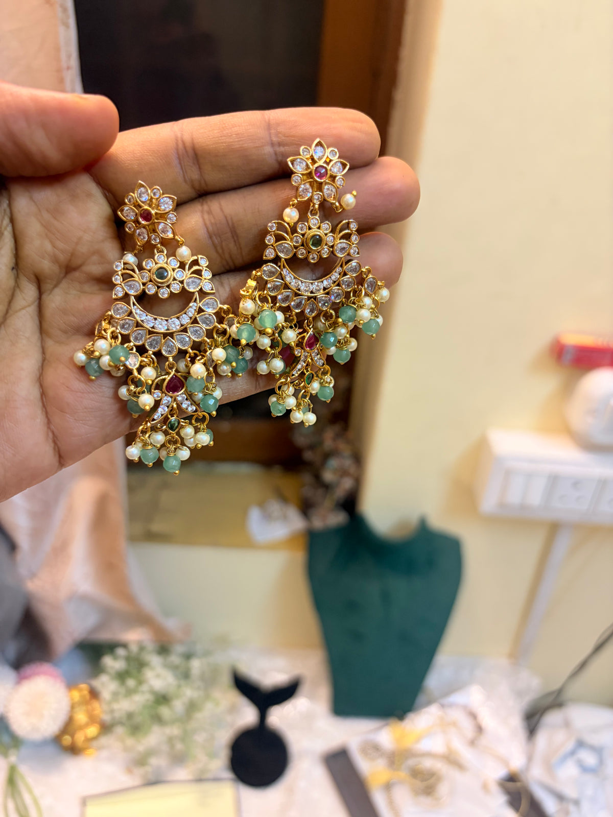 Classic Chandbali earrings