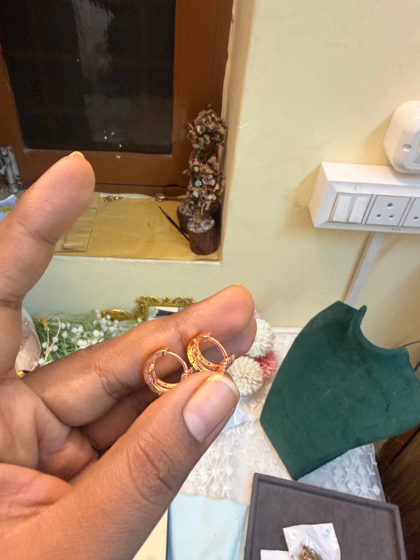 Cz Bali earrings