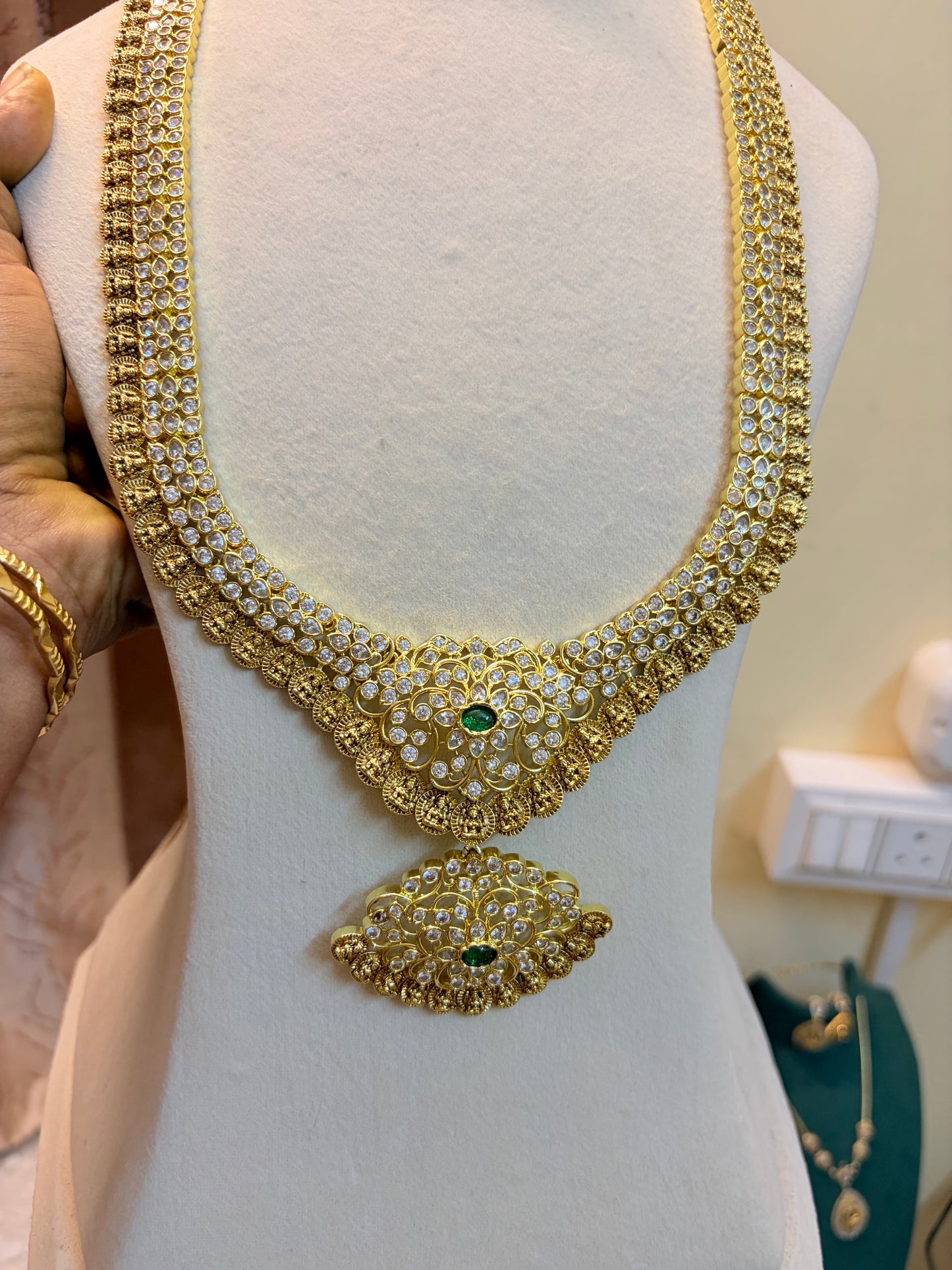 Grand Antique Cz Bridal haram