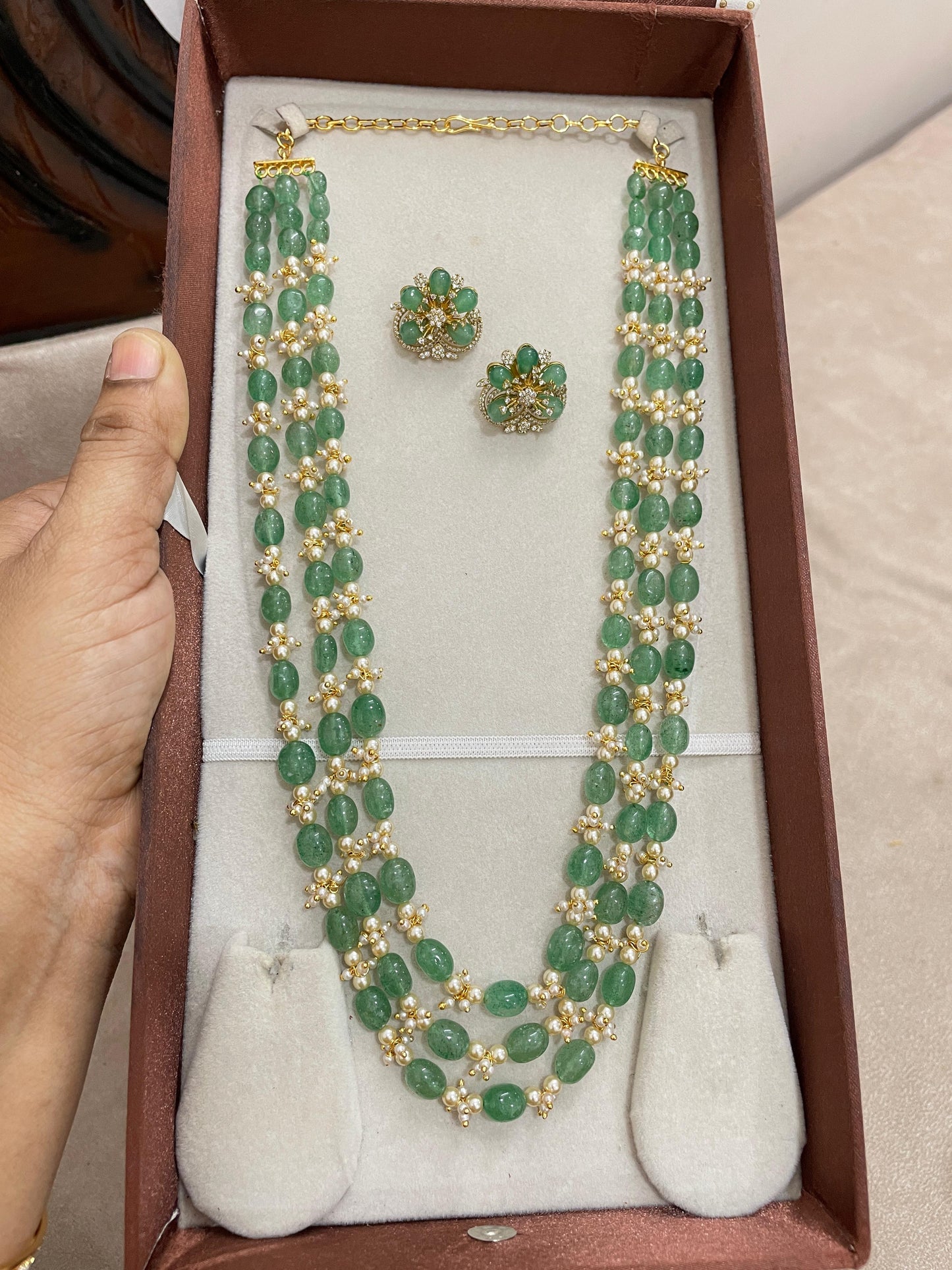 Royal strawberry beads haram premium quality