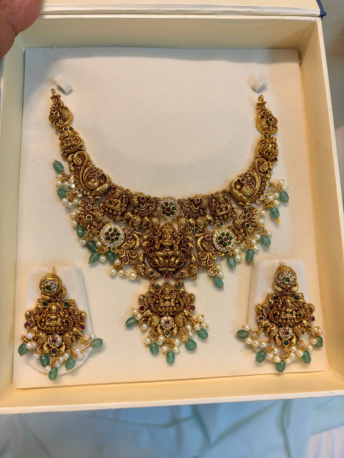 Antique Lakshmi peacock choker set