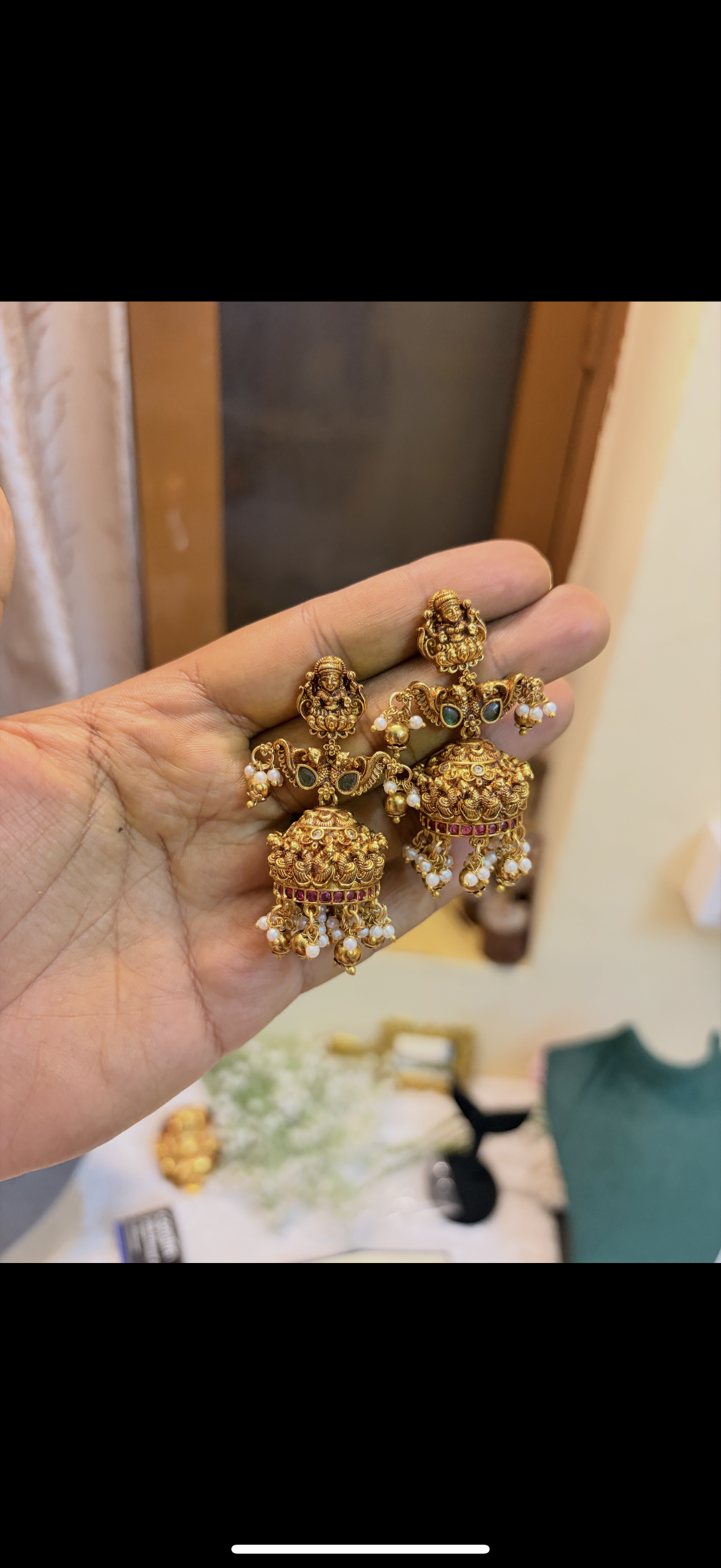 Gold antique finish heritage jadau haram