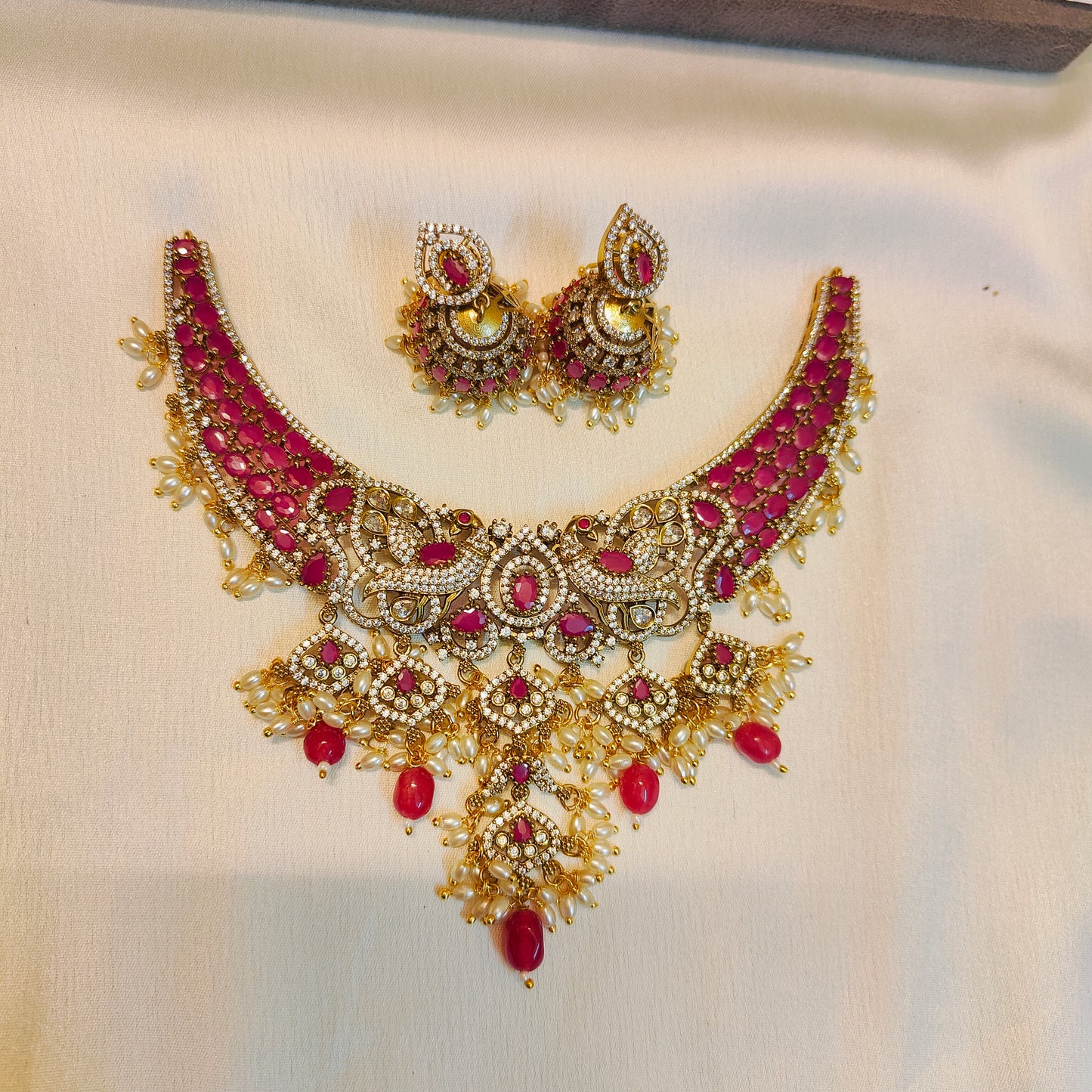 AD stones necklace set