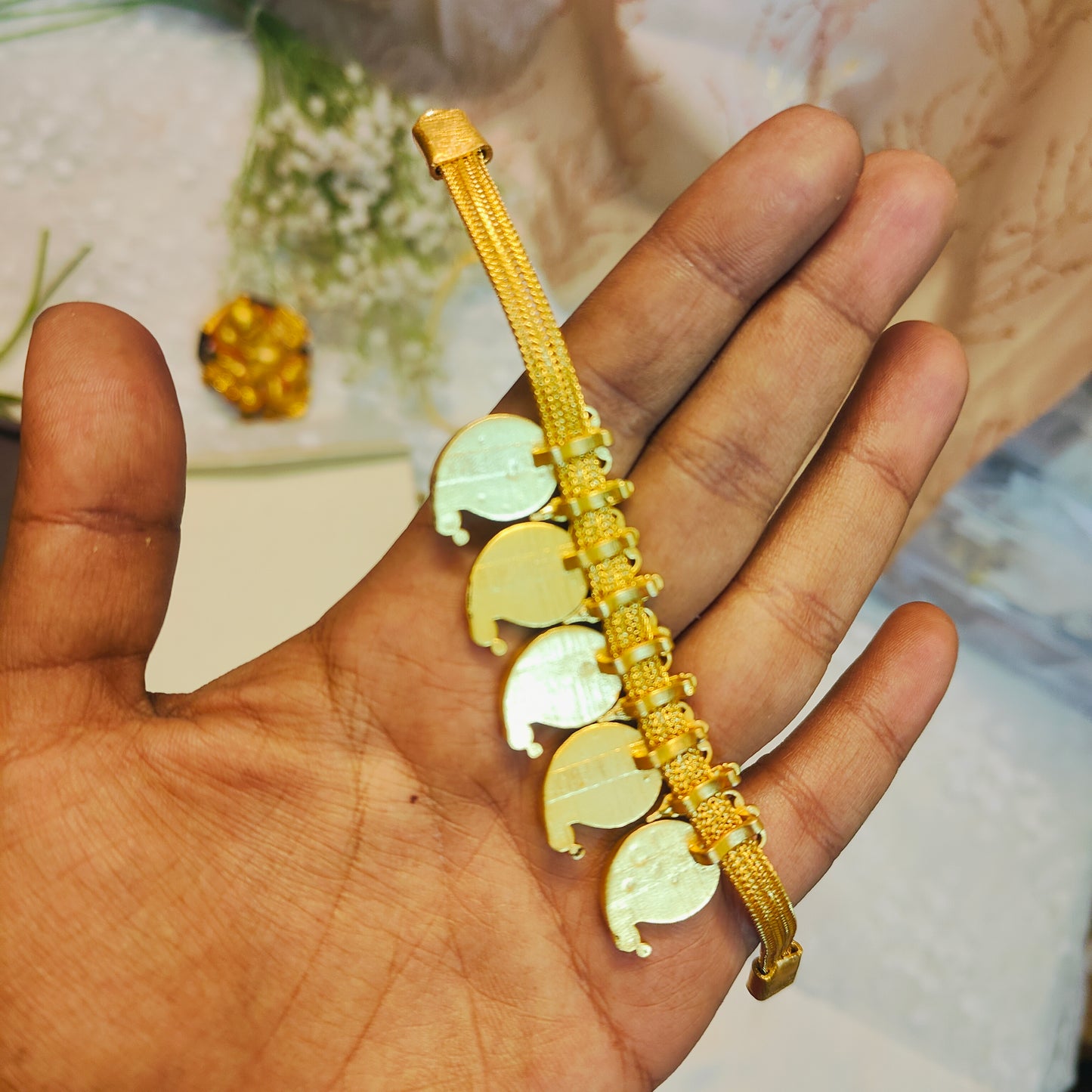 Jadau kundan mango Kemp stone chokerset premium quality