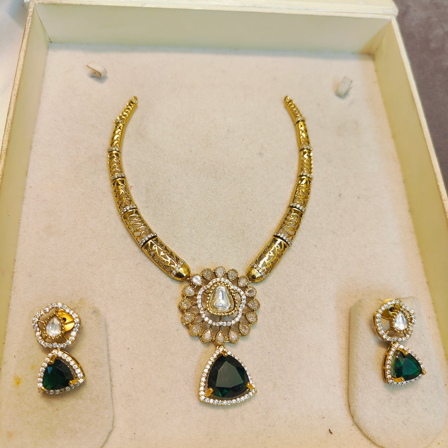 Manju warrier inspired necklace set premium quality