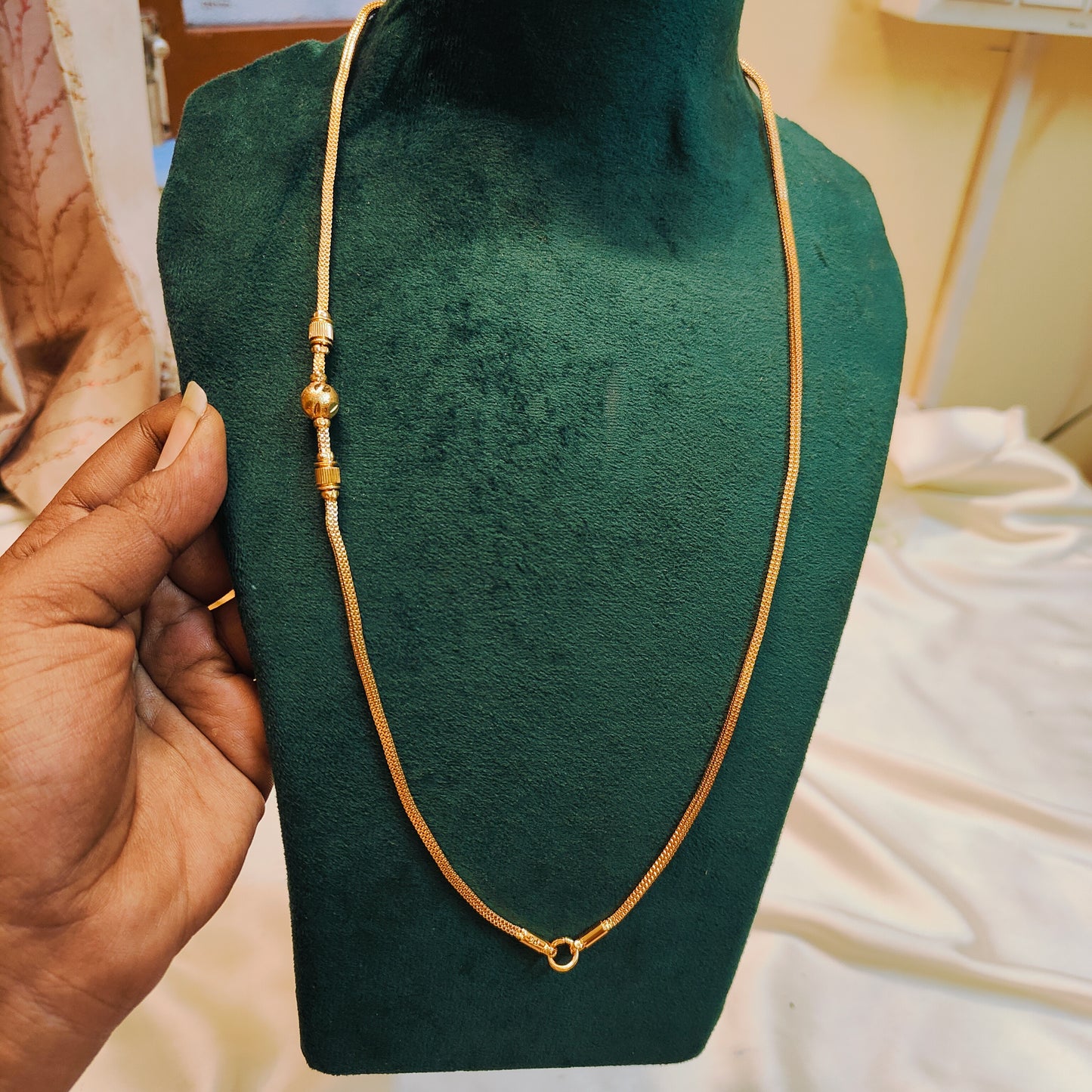 Classic gold plated mangalsutra chain 22inches