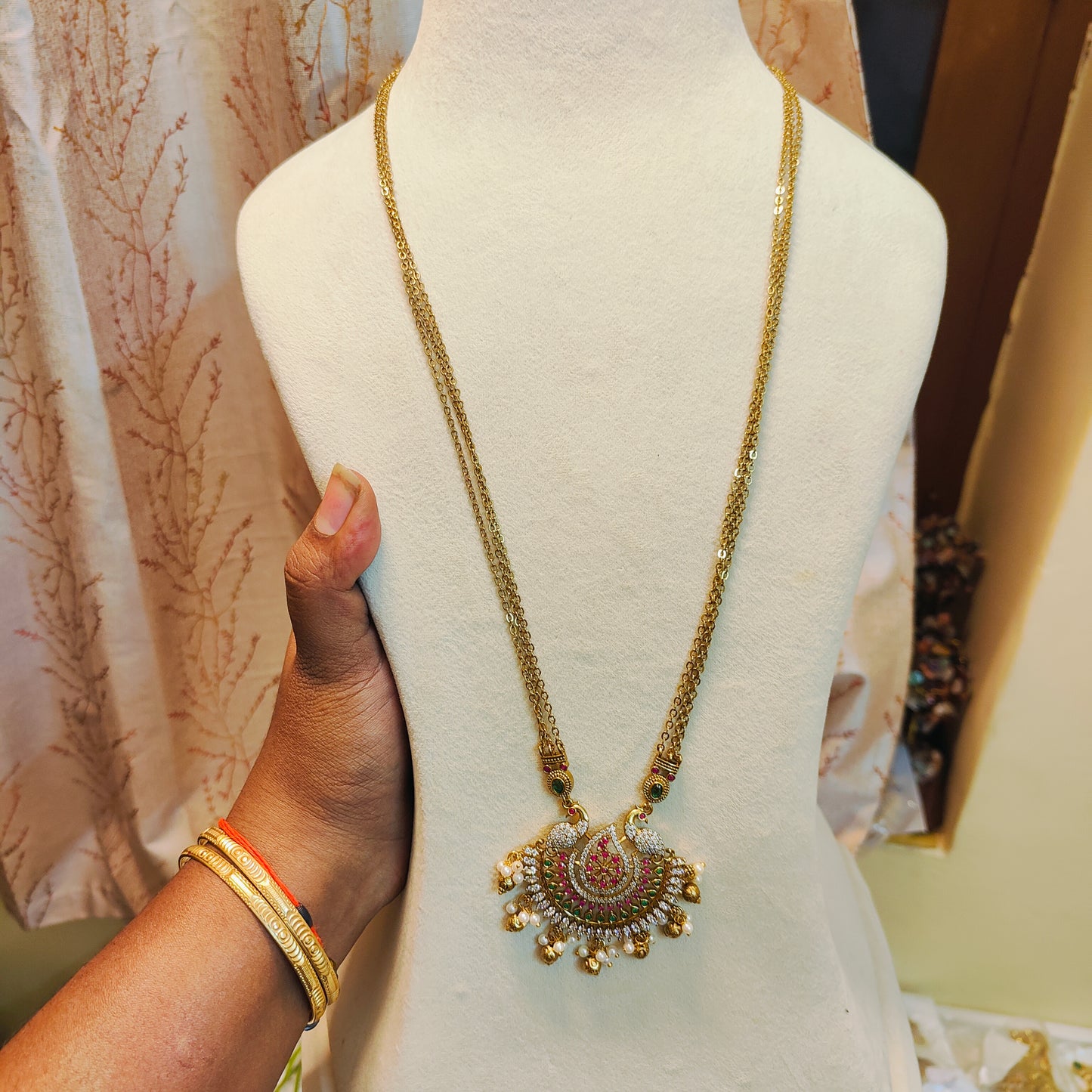 Traditional antique cz chain 24inches