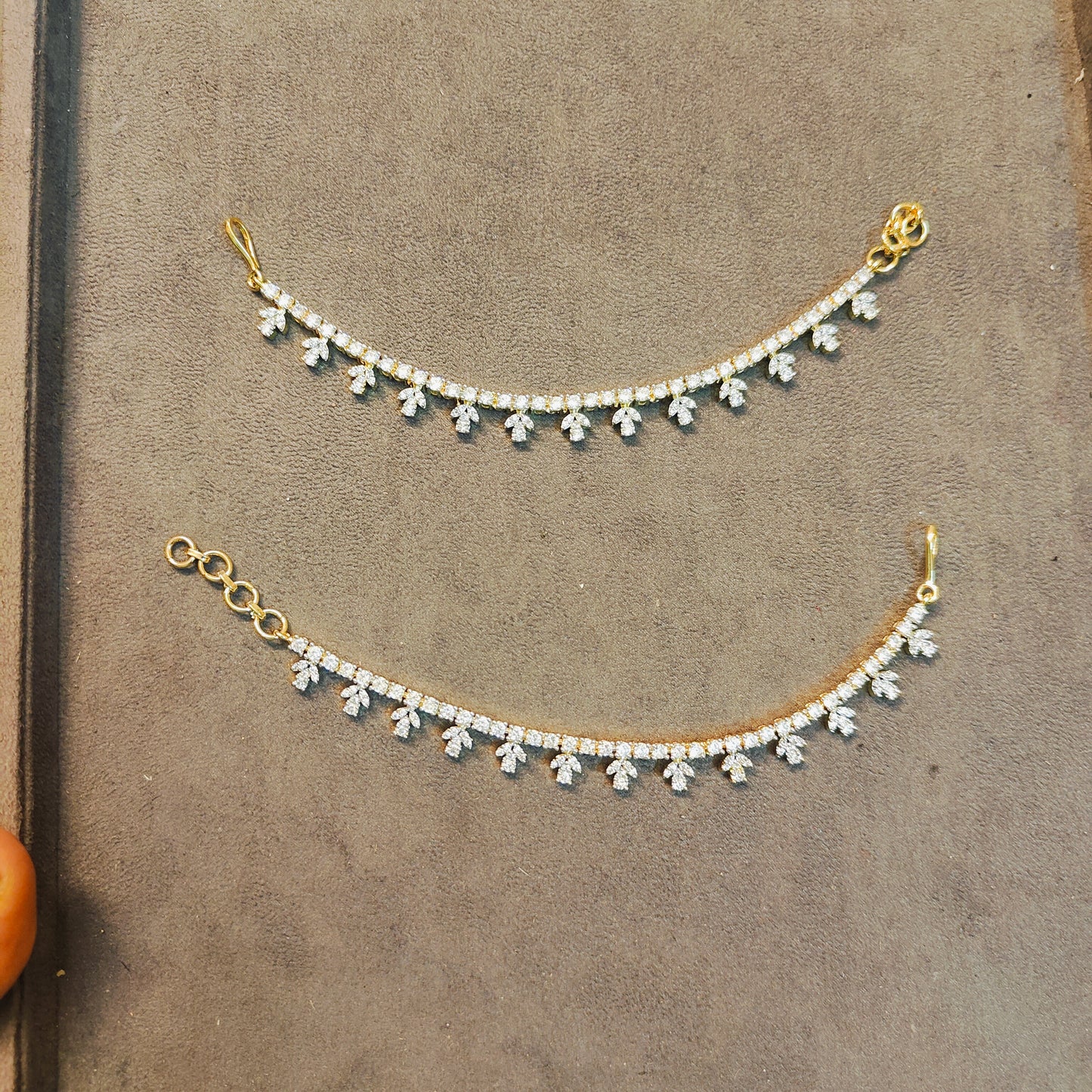 Gj polish Diamond replica leaf model earchain