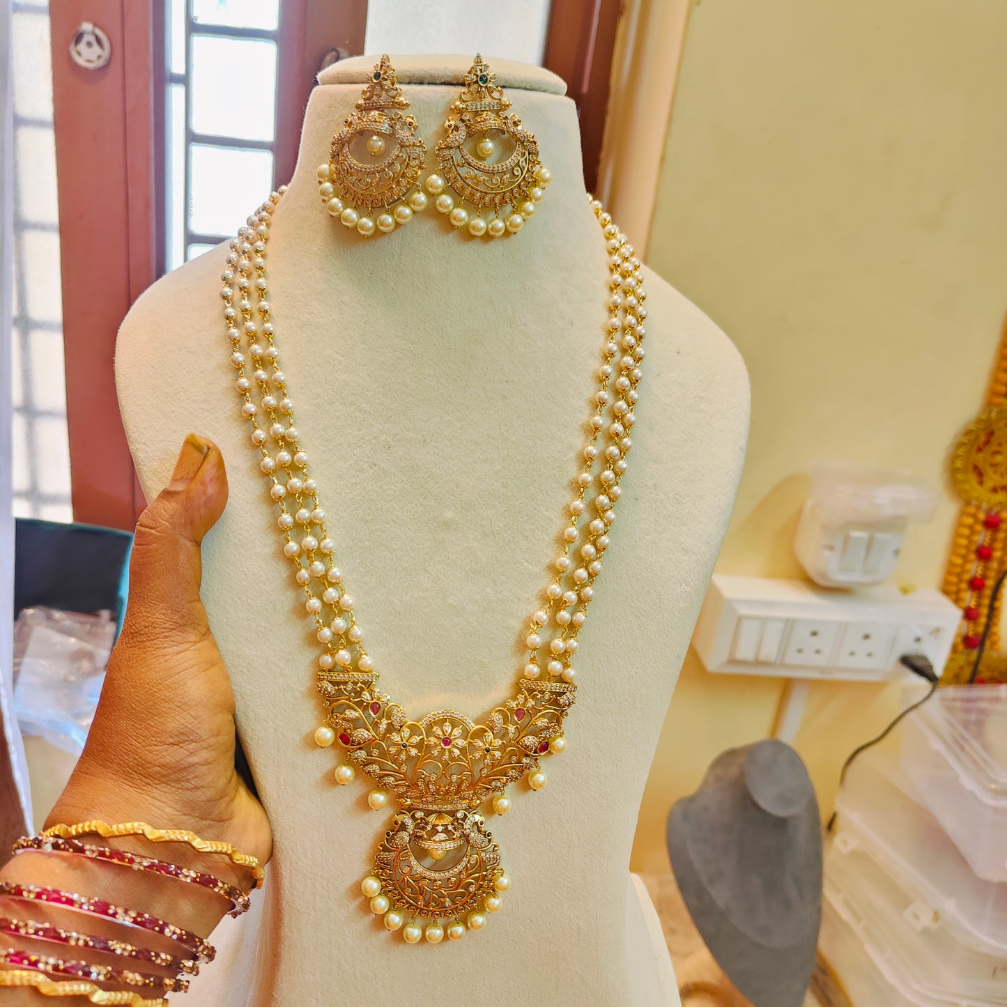 Classic Cz multilayer pearl haram