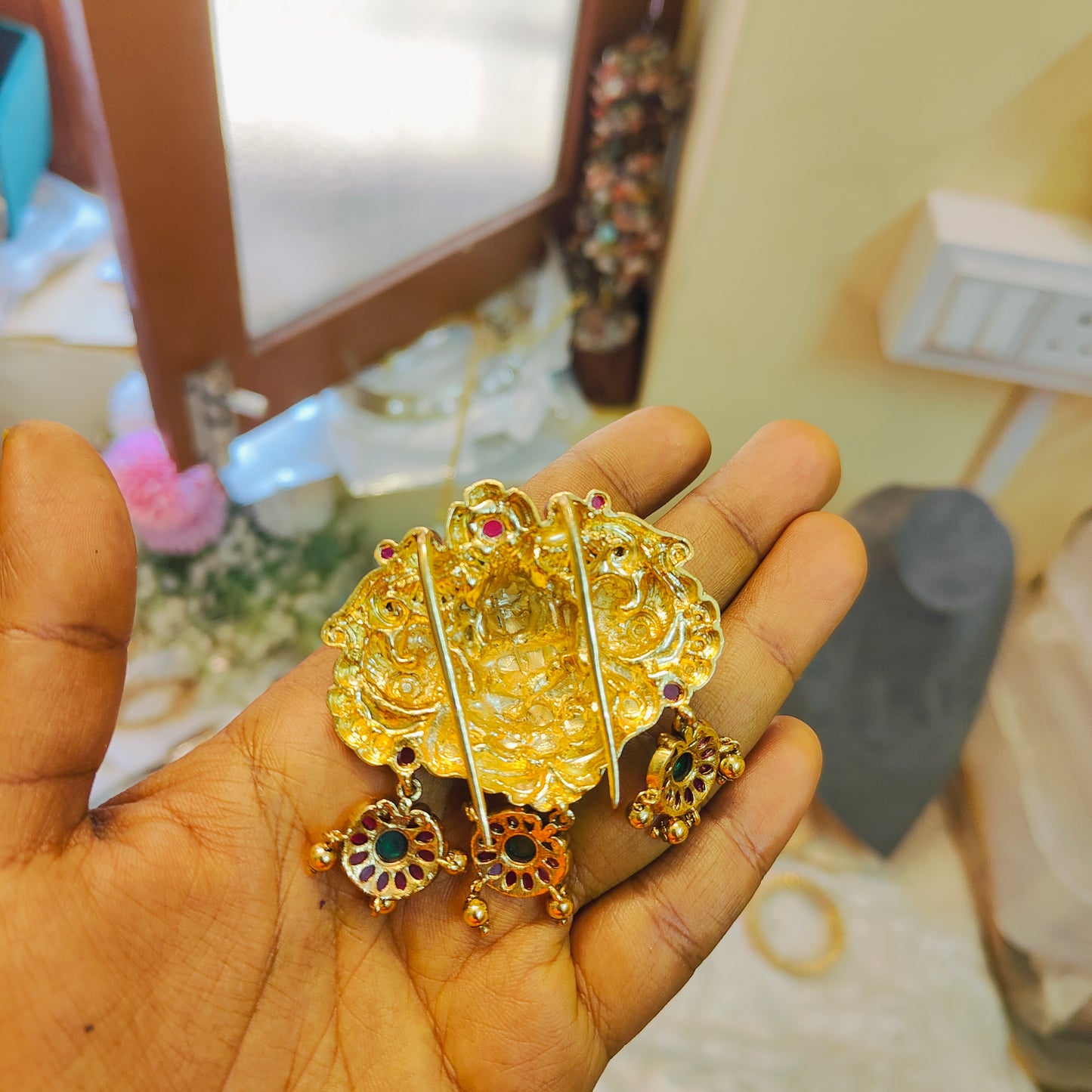 Antique Temple Lakshmi Hair accessories