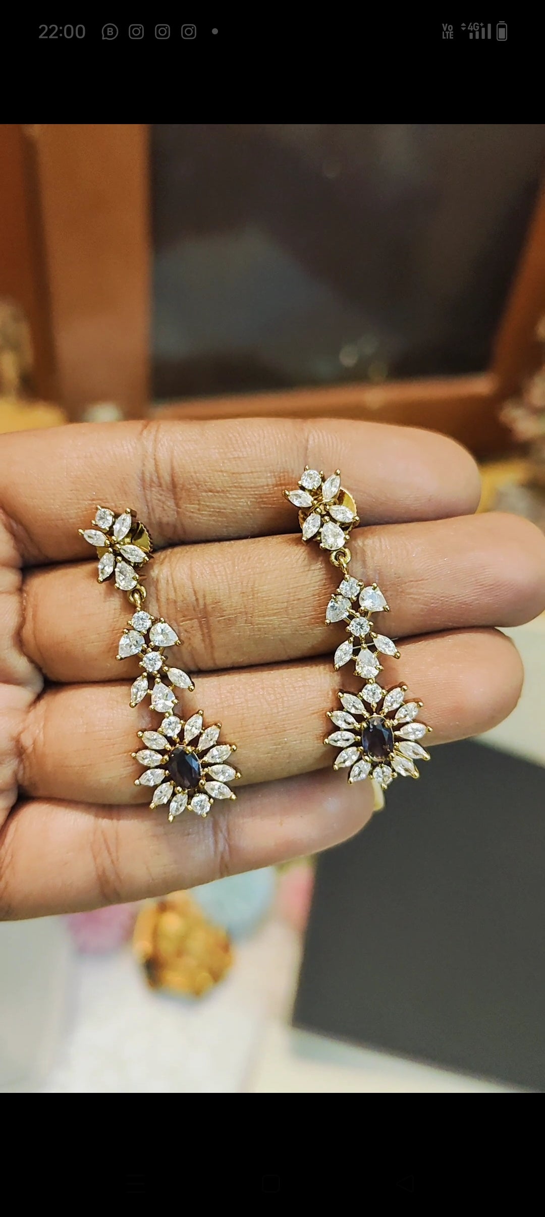 Diamond replica Victoria jadau finish neckset premium quality
