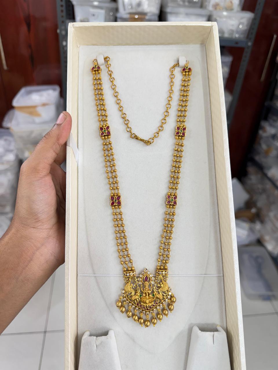 Traditional gold temple haram