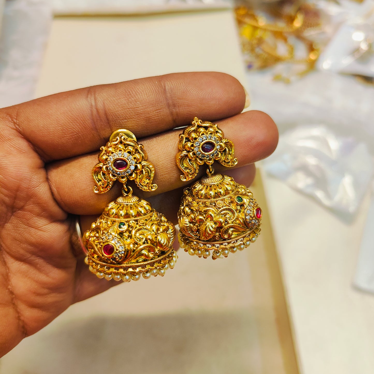 Vintage nakshi jhumka
