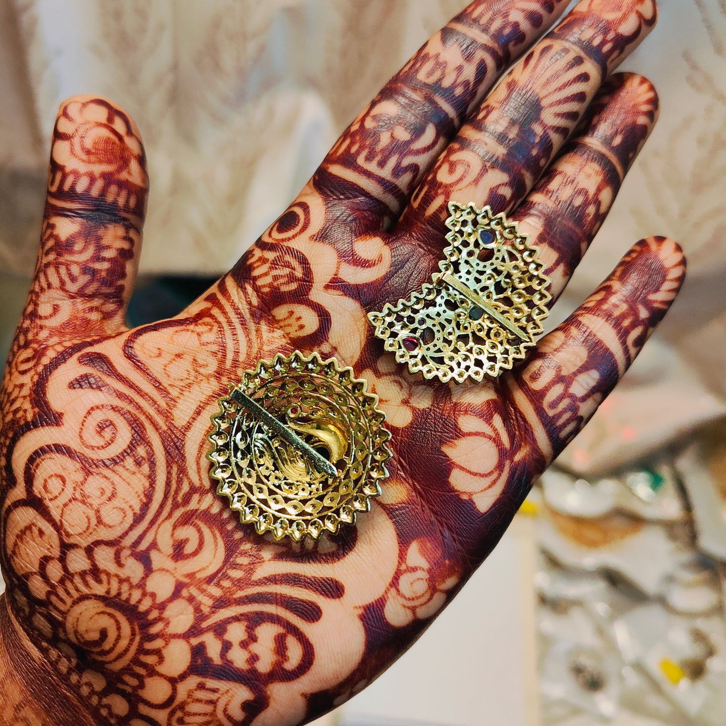 Cz sun and moon hair accessories