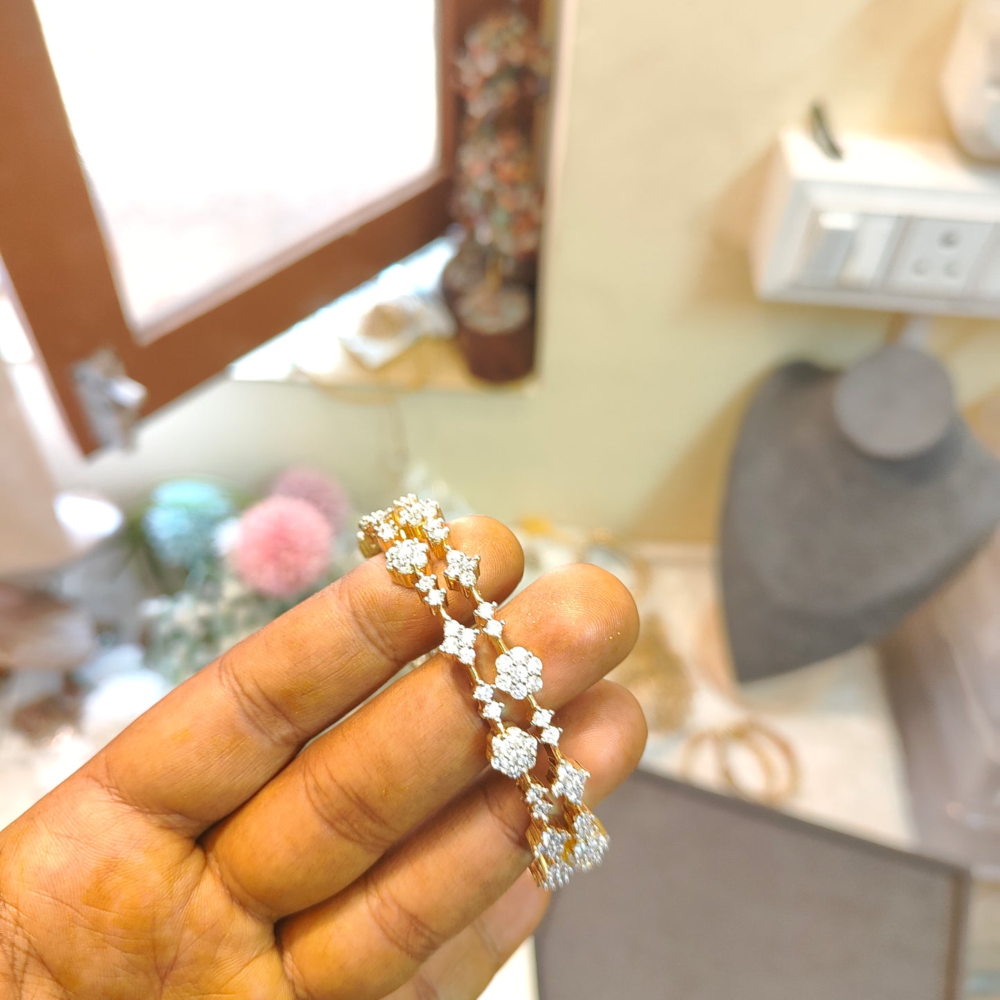 Gj Polish Diamond replica bangles