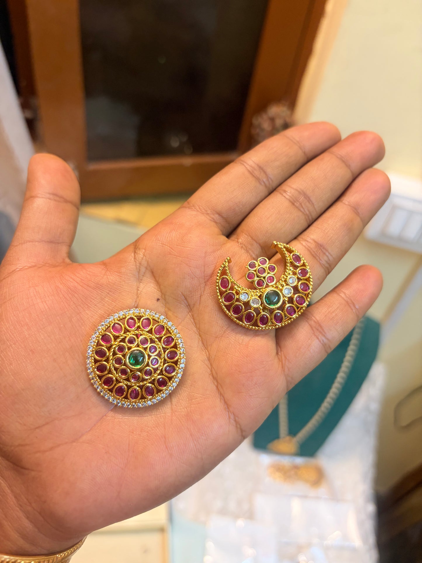 Kemp stones sun and moon hair accessories