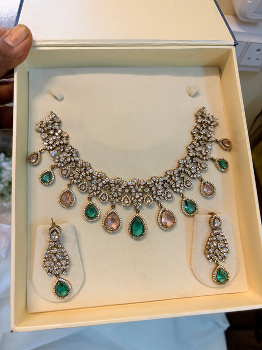 Designer Floral AD choker set