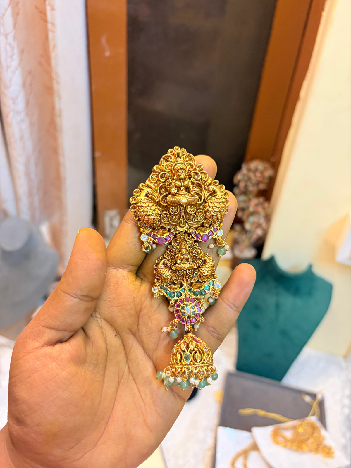 Gold antique finish hair accessories