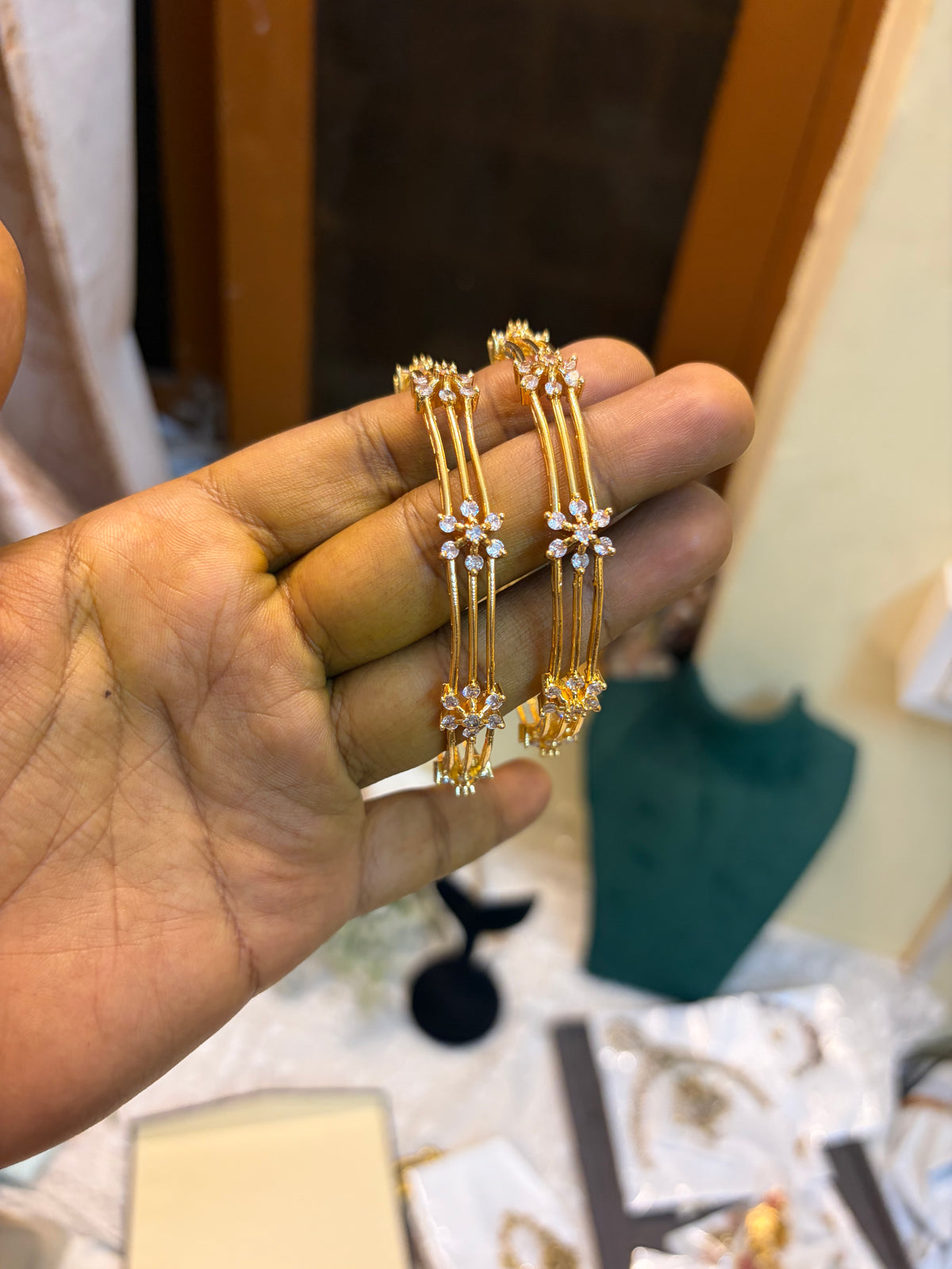 AD stones kada bangles