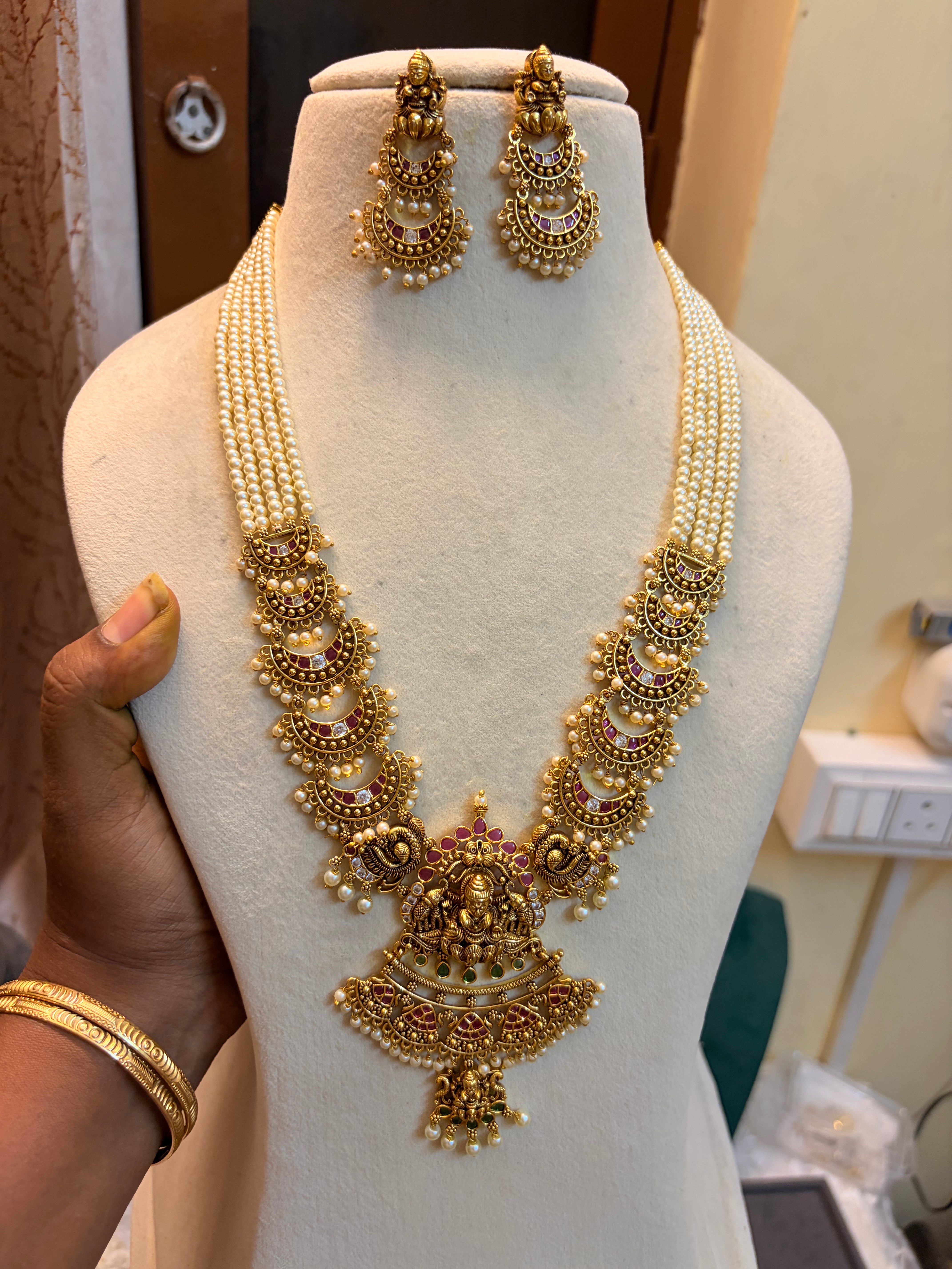 Real kemp stones jadau Kundan semiharam premium quality