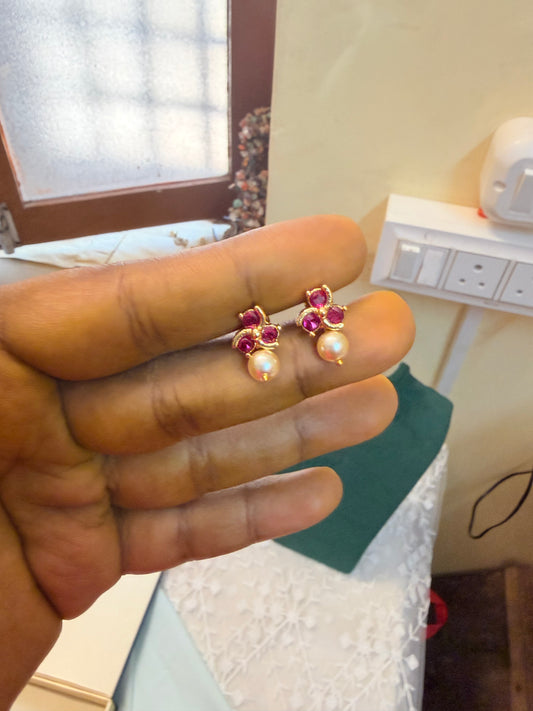 Panchaloham screw back daily wear earrings
