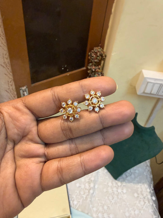 Panchaloham daily wear Cz screw back stud