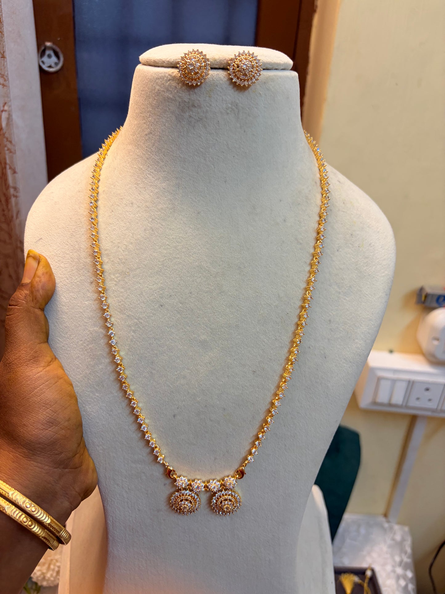 AD stones jadau mangalsutra chain 20 to 22 inches