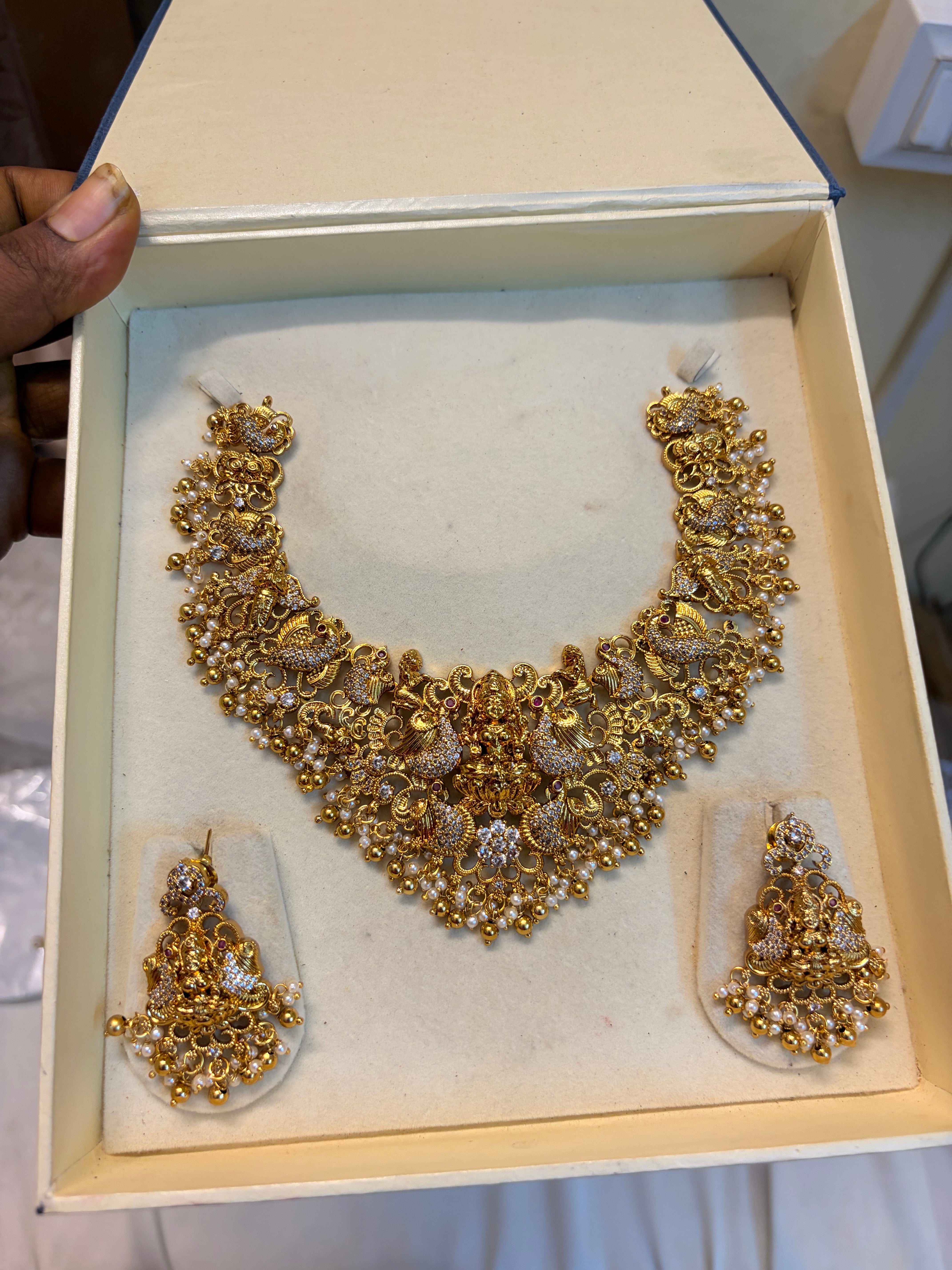 Classic Nakshi jadau necklace set