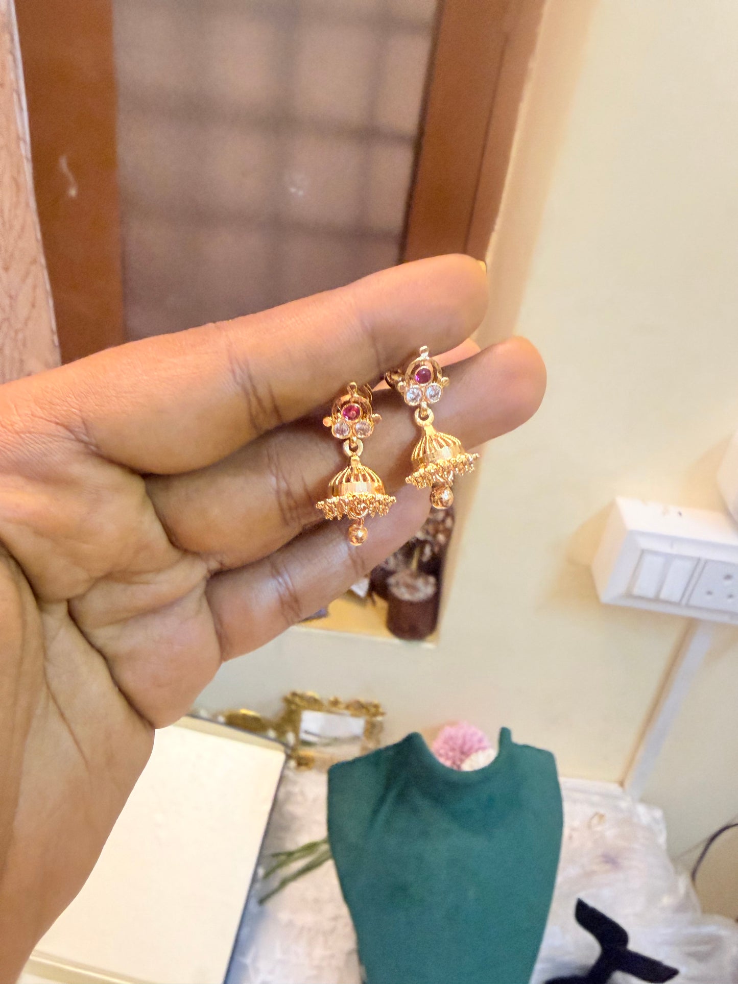 Panchaloham daily wear screw back Jhumka