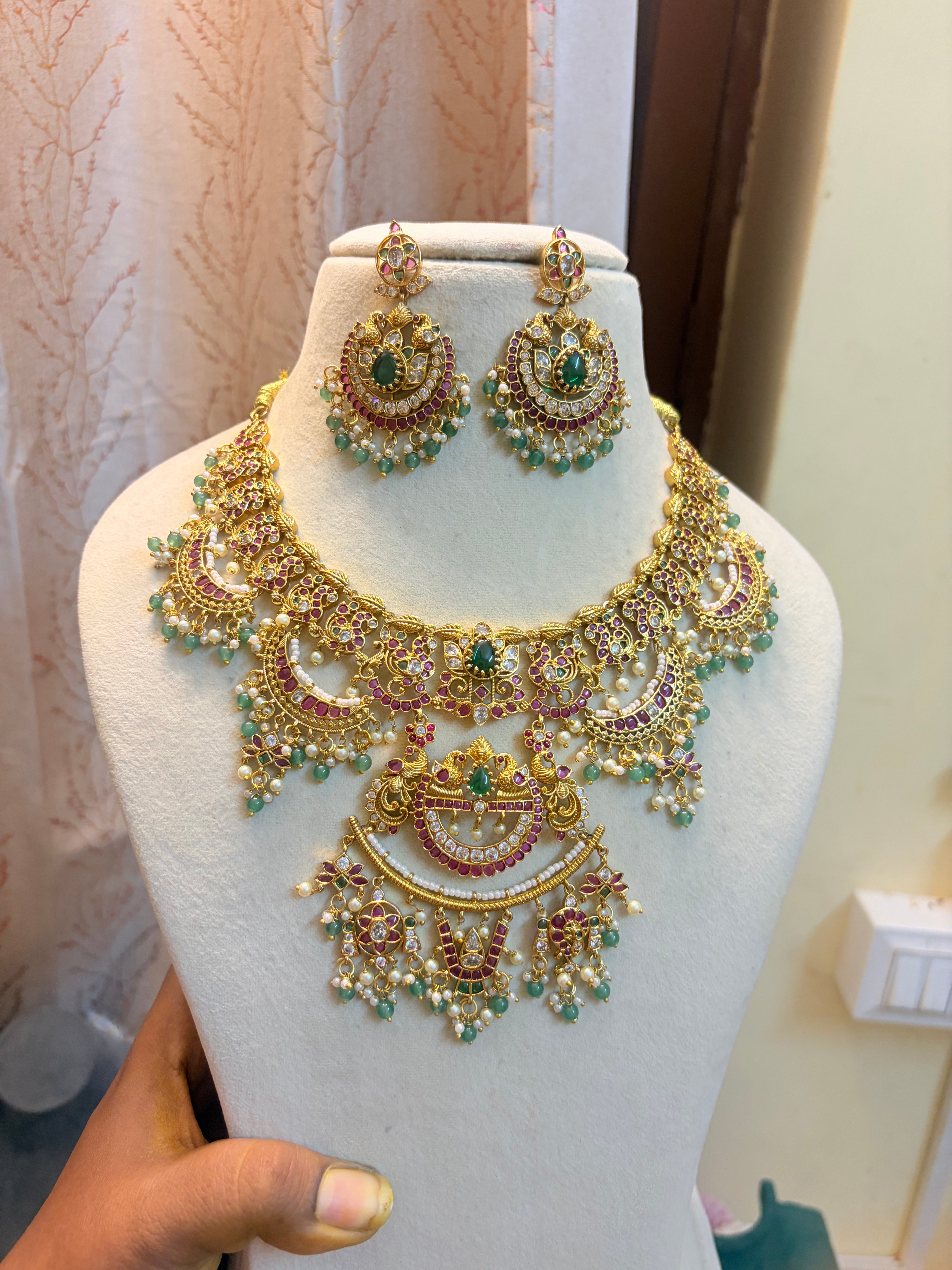 Heritage kemp stones jadau Kundan choker set