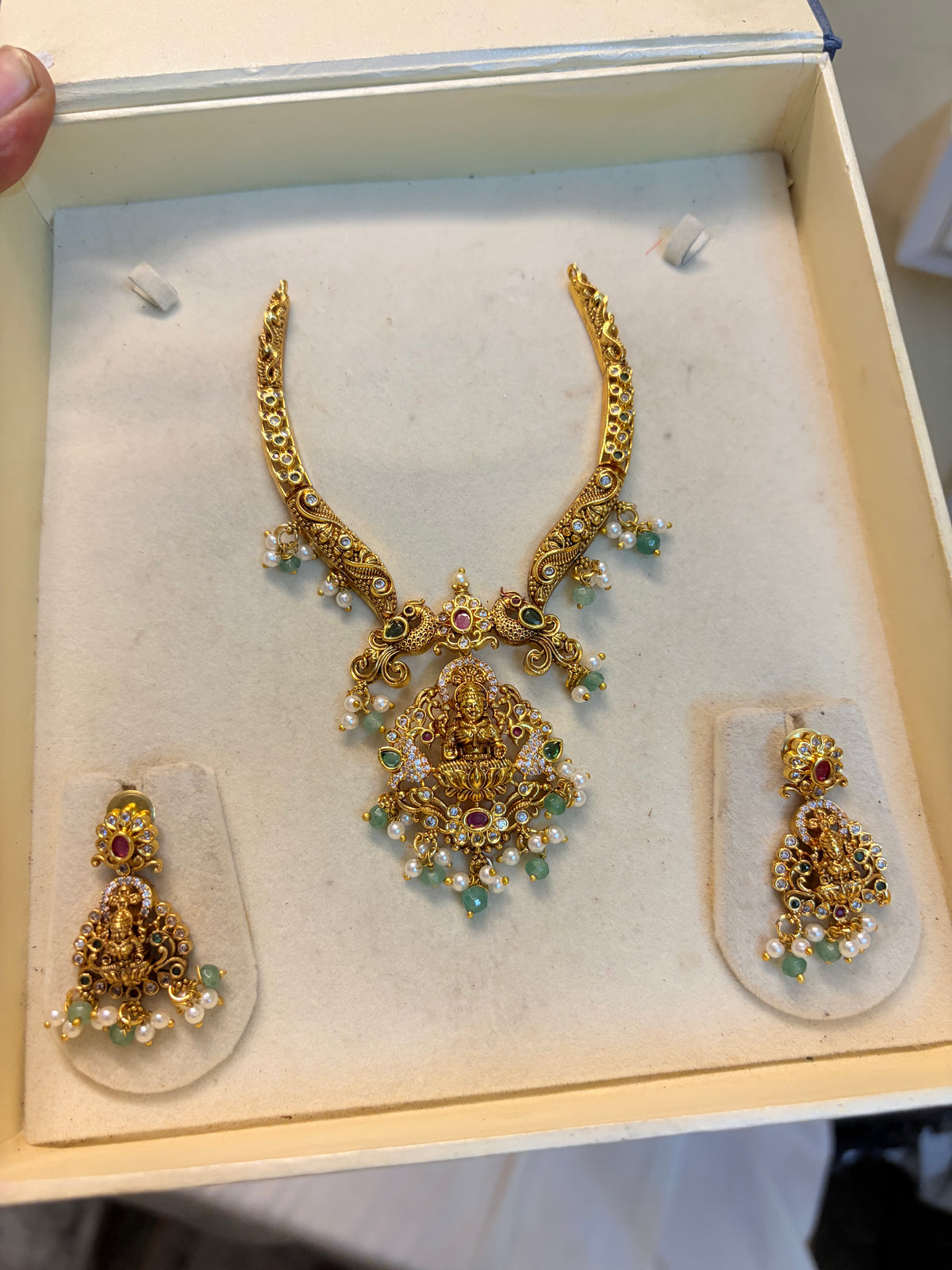 Gold Nakshi Kanti necklace set premium quality