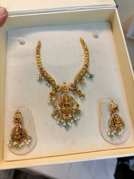 Gold Nakshi Kanti necklace set premium quality