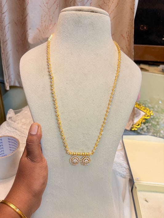 AD stones jadau mangalsutra chain 22inches