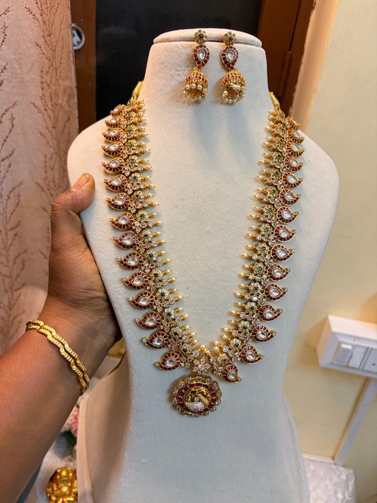 Pure kemp Jadau mango haram brass made
