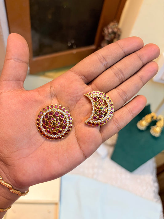 Kemp stones sun and moon hair accessories