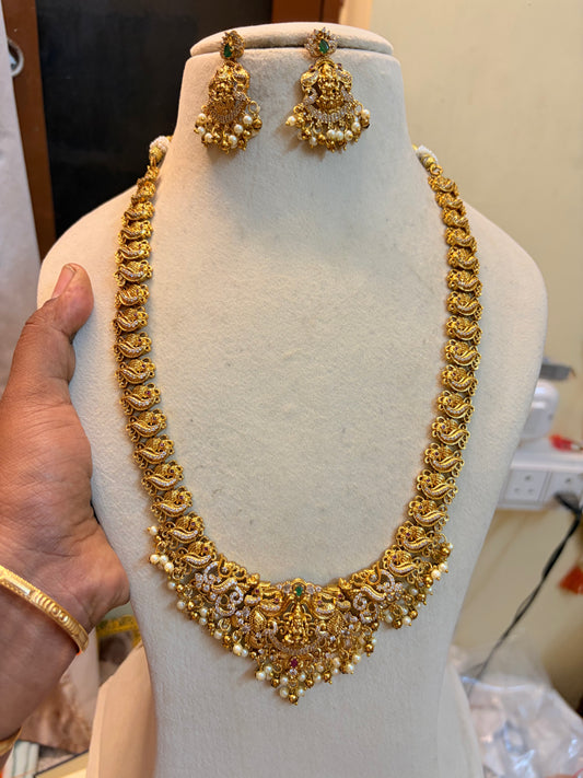Gold Nakshi jadau haram premium quality