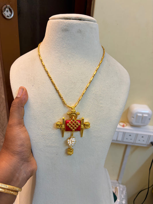 Pagadam locket daily wear chain 16 to 18 inches