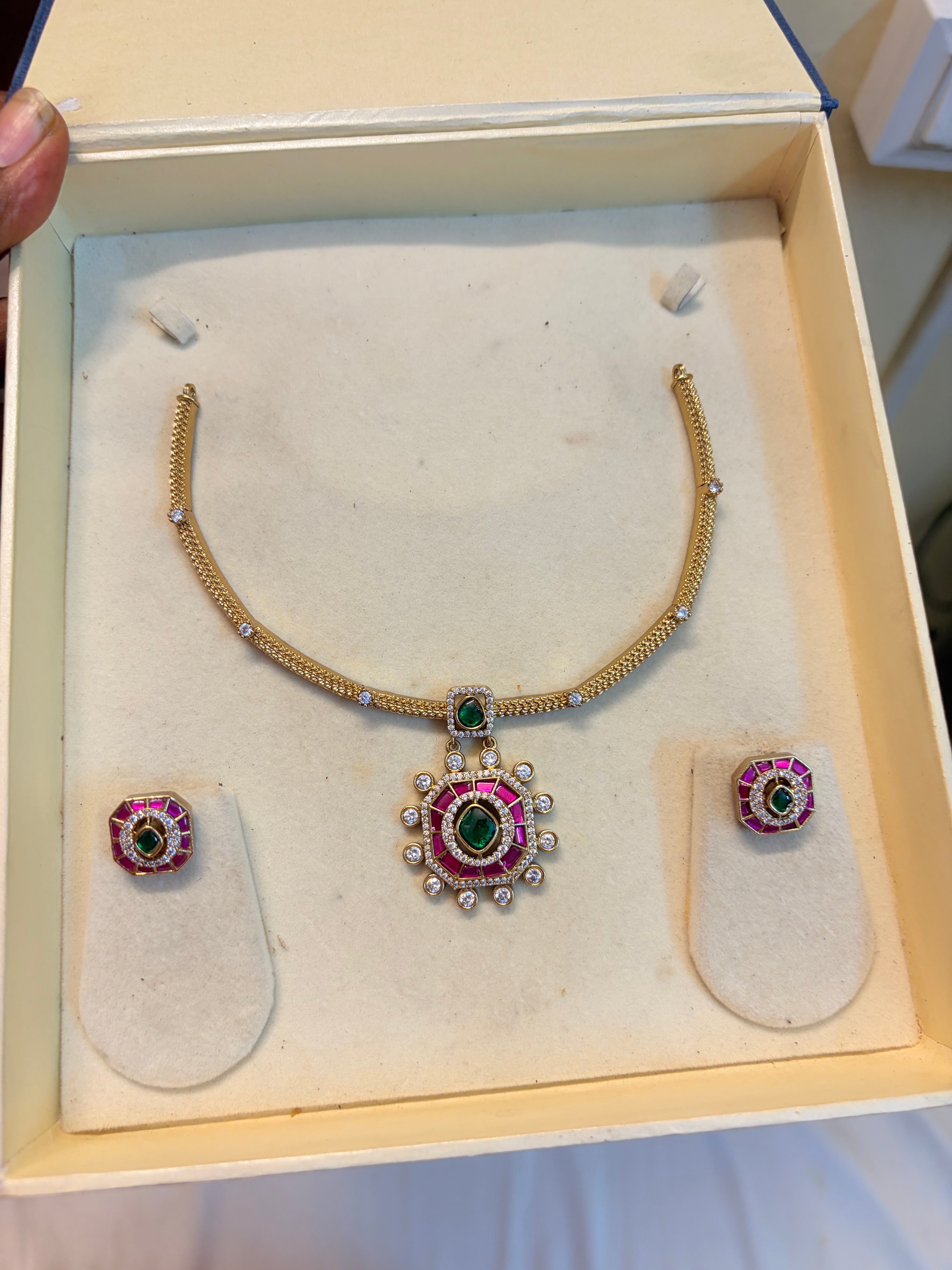 Jadau kundan Kanti set premium quality