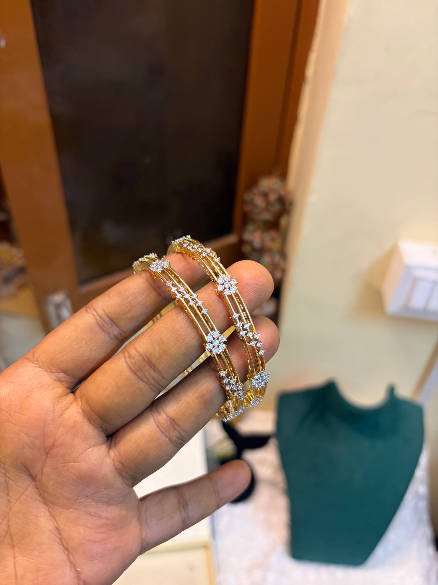 Floral Gj polish bangles