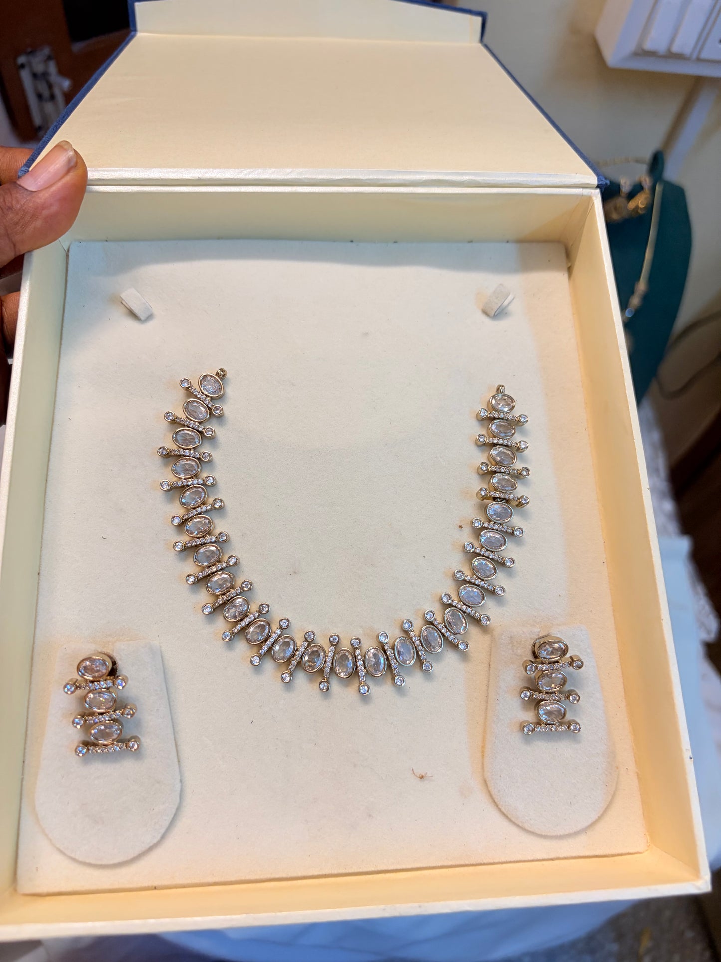 Simple Kundan necklace set premium quality