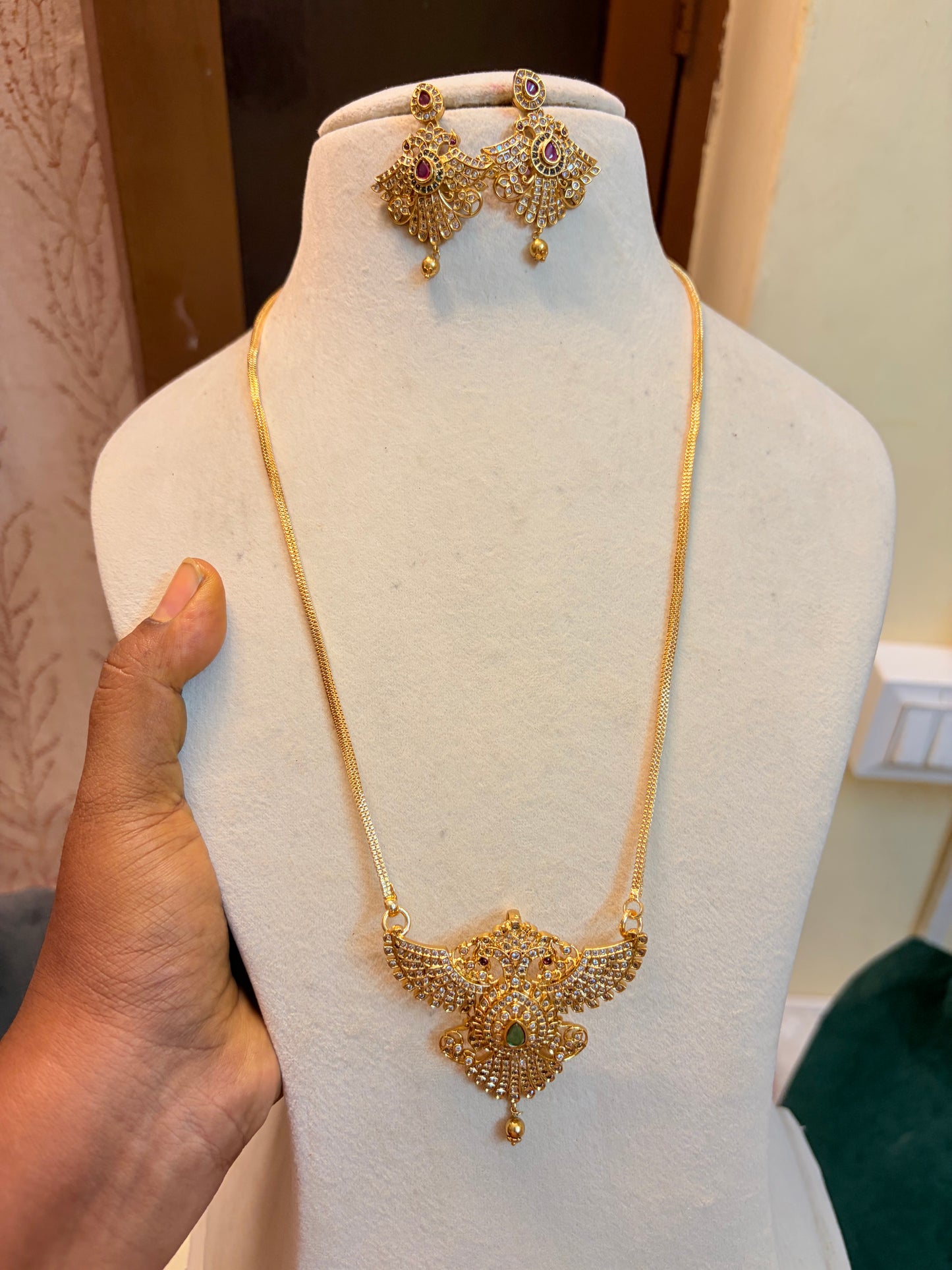 Cz Impon Daily wear dollar chain