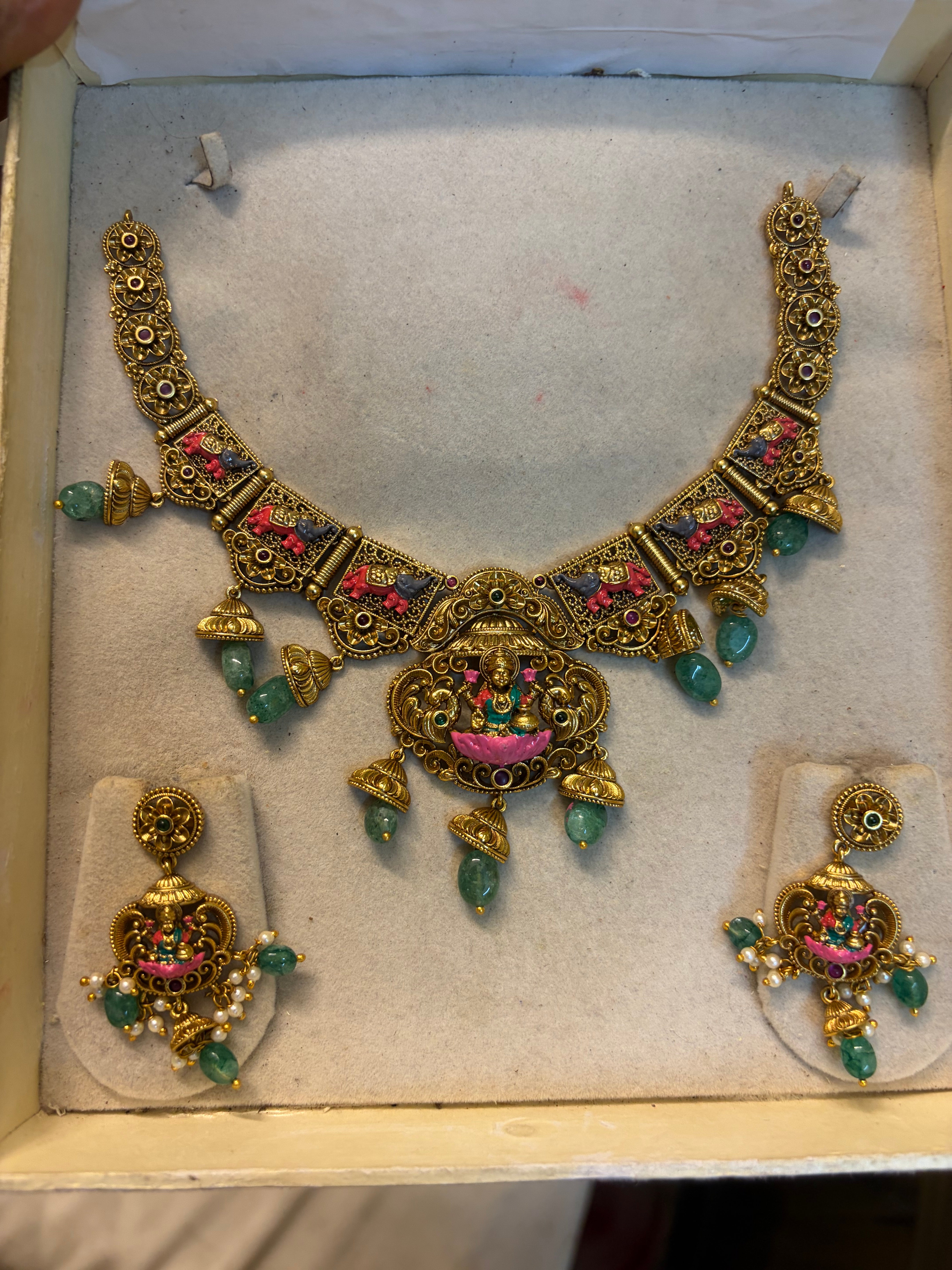 Heritage Lakshmi necklace set