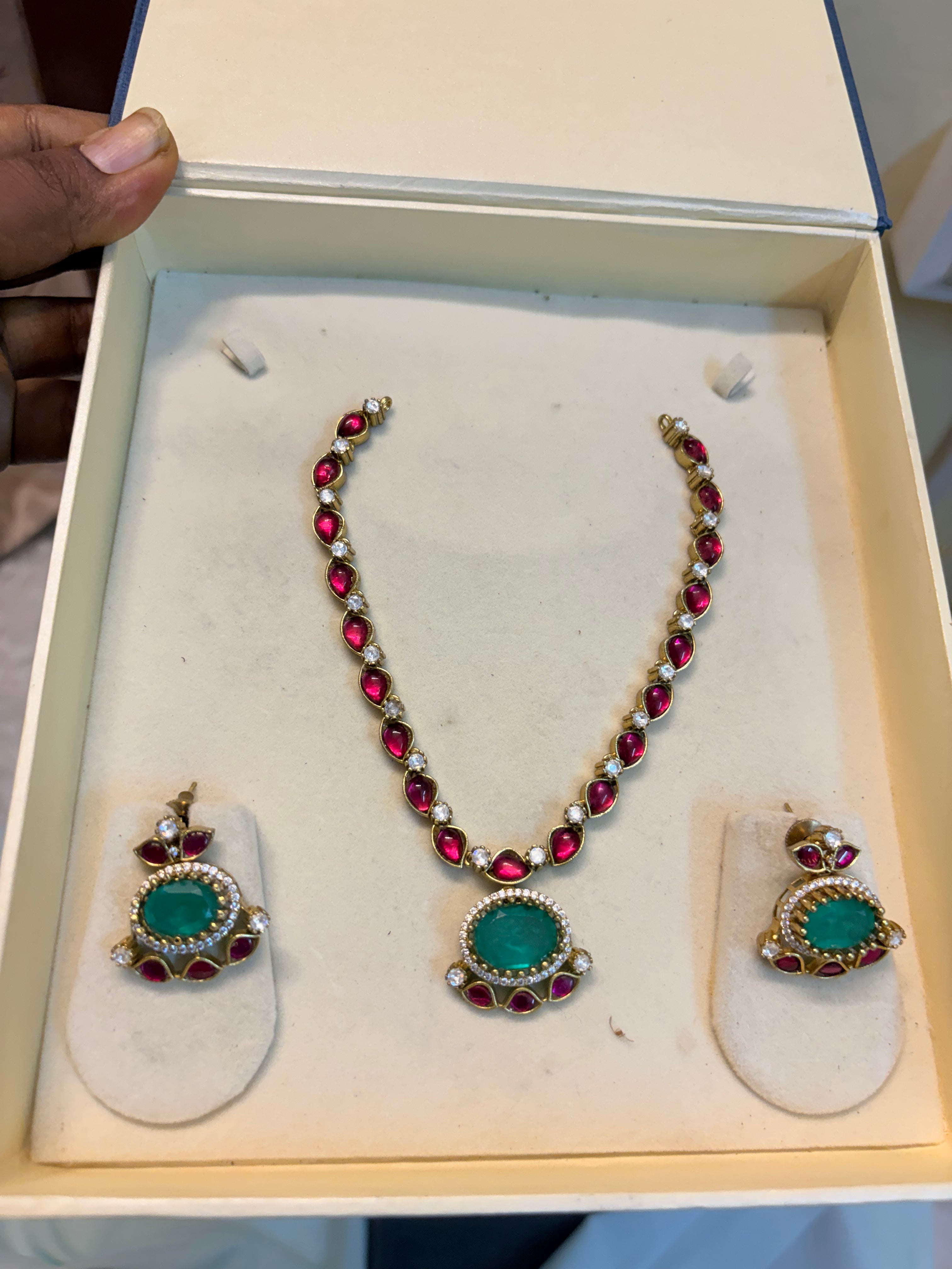 Polki Kundan jadau necklace set