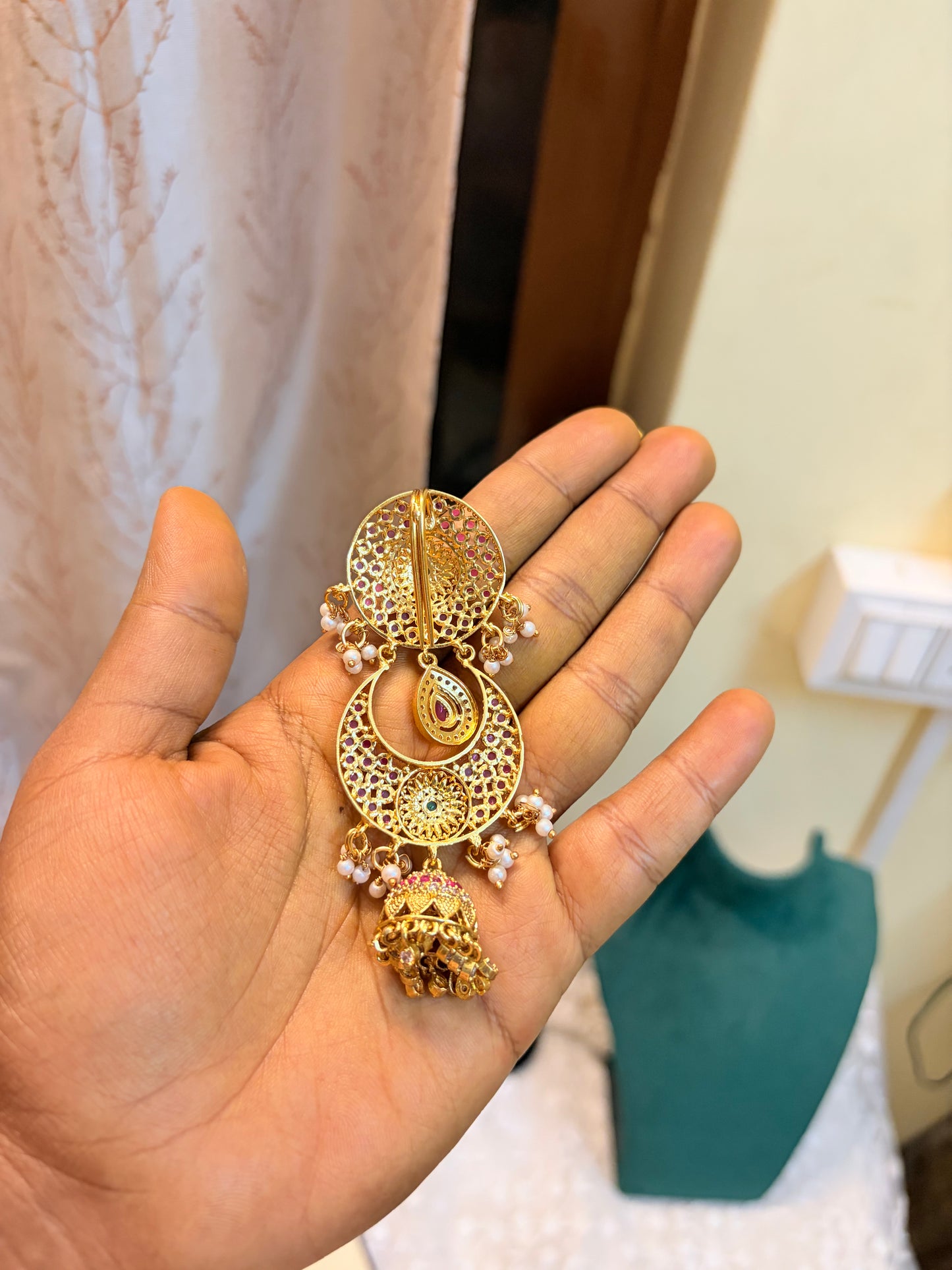 Gold antique finish hair accessories