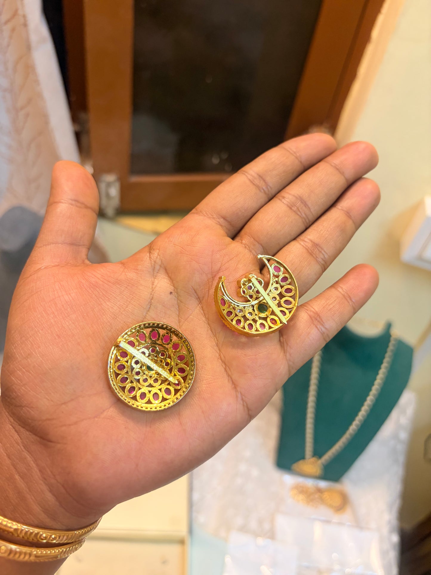 Kemp stones sun and moon hair accessories